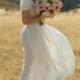 Linen maxi dress rustic, country and boho wedding dress
