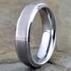 Tungsten Wedding Ring, mens Band, Brushed Ring, Mens Wedding Ring, Custom Engraved Ring, Wedding Band, Anniversary Ring,