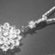 Cubic Zirconia Bridal Necklace Wedding CZ Flower Pendant Bridal Cubic Zirconia Sparkly Necklace Prom Cz Jewelry Bridal Wedding Jewelry - $26.90 USD
