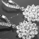 Cubic Zirconia Bridal Earrings Clear Crystal Leverback Earrings Luxury CZ Dangle Earrings CZ Bridal Jewelry Cubic Zirconia Prom Earrings - $28.90 USD