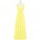 Lemon Azazie Hillary - Chiffon V Neck Floor Length V Back Dress - The Various Bridesmaids Store