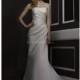 Mermaid Strapless Satin Floor Length Court Train Wedding Dress With Pleats - Compelling Wedding Dresses