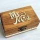 Personalized ring box Wedding Rustic bearer box Walnut box Ring holder pillow Wedding Keepsake wood box, engagement ring box Rustic