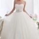 Graceful Ball Gown Sweetheart Chapel Train Tulle Wedding Dress CWLT1308B - Top Designer Wedding Online-Shop
