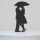 Wedding Cake Topper - Secret Under an umbrella