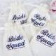 Wedding favour Hen party bag Personalised Bride Squad