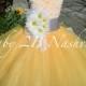 Daisy Dress Yellow Dress Flower Girl Dress Lace Dress Tulle dress Wedding Dress Birthday Dress Toddler Dress  Daisy Girls Dress
