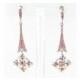Helens Heart Earrings JE-X002857-S-Pink Helen's Heart Earrings - Rich Your Wedding Day