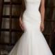 Mori Lee 5108 Asymmetrical Fitted Wedding Dress, Ivory Size 12