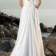 Classic V-Neck Chiffon & Crystals Wedding Dress :: Autumn Collection