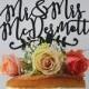 Mr & Mrs Personalised Paper Wedding Cake Topper