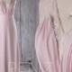 2017 Blush Chiffon Bridesmaid Dress, V Neck Lace Wedding Dress, Long Prom Dress, Ruched Bodice Evening Gown Floor Length (TL170)
