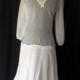 White Boho Beach Wedding dress, Sheer Hippie Beach dress, Cotton Hippie Wedding dress, White Boho Wedding dress