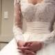 Unique Off-the-Shoulder Empire Waist Ballgown Wedding Dress