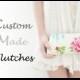 CUSTOM MADE cotton clutch - Create a Custom Bridesmaid Clutch in your choice of fabric