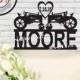 Anniversary Farmers Tractor Heart with Date Mr & Mrs Surname Personalized Farm Acrylic Wedding Cake Topper  MADE In USA…..Ships from USA