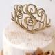Monogram wedding cake topper, deer antler cake topper, rustic wedding cake topper, wooden antler cake topper