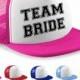 Personalised Team Bride, Groom Half Mesh Baseball Snapback Trucker Cap Hat