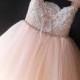 Champagne/ butterscotch flowergirl dress "Marie", birthday dress, fairy dress