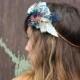 Dried Floral Antler Crown <<Ophelia>> Bohemian Crown Custom Made // Sola Flower Leayher Feather // Boho Style Bridal Crown