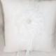 Ring Bearer Pillow- White Lace Pillow, Ring Bearer Cushion, Wedding Accessory
