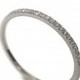 Half Eternity Ring, Solid White Gold and diamond Ring, Diamond Band, Eternity Ring, Eternity Band, Half Eternity Band, Delicate Band, 1