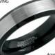 Tungsten Ring Mens Brushed Silver Black Wedding Band Tungsten Ring Tungsten Carbide 6mm Tungsten Ring Man Male Women Anniversary Matching