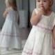 Baptism linen dress - White linen girl dress - Linen lace dress - Flower girl dress - Linen baby dress - white baby dress - birthday gift