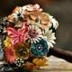 CUSTOM MADE Wedding Jewelry Brooch Bouquet - to fit your color, style & budget, vintage bridal bouquet
