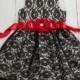 Stunning Flower Girl dress black lace, Girls Christmas dress, Black lace dress,Christmas dress, flower girl dresses,rustic flower girl dress