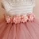 tutu dress, crochet dress, crochet yoke, princess dress, bridesmaid dress, baby dress, toddler dress, baptism dress, flower girl dresd