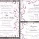 Wedding Invitation Template Download Printable Wedding Invitation Editable Lavender Invitation Elegant Invites Purple Wedding Invitation DIY - $15.90 USD