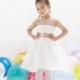 Fabulous Princess Jewel Knee Length Tulle Flower Girl Dress - Compelling Wedding Dresses