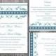 Wedding Invitation Template Download Printable Wedding Invitation Editable Blue Wedding Invitations Elegant Invitation Floral Invitation DIY - $15.90 USD