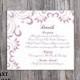 DIY Wedding Details Card Template Editable Word File Download Printable Purple Details Card Lavender Details Card Elegant Information Cards - $6.90 USD