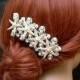 Starfish Wedding Hair Comb, Beach Wedding Headpiece, Crystal Bridal Hair Comb, Pearl Hair Comb, Bohemian Beach Headpiece, Star Hair Comb - $42.00 USD