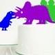 Dinosaur Cake Topper - Stegosaurus T-Rex Stegosaurus Triceratops Cake Topper