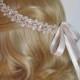 Rose Gold Rhinestone Bridal Headband,Bridal Accessories,Wedding Accessories,Crystal Wedding Hairband,Bridal Headpiece,#H29