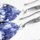 Provence Lavender Crystal Earrings Orchid Lilac Bridesmaid Teardrop Rhinestone Earrings Swarovski Lavender Earrings Purple Lilac CZ Earring - $25.00 USD