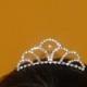 Bridal tiara, crystal tiara, sweet sixteen tiara,flower girl tiara.Headpiece