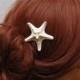 Knobby Starfish Hair Pin Beach Wedding Headpiece Bridal Hair Accessories Mermaid Hair Piece Ocean Style Headpiece - $5.50 USD