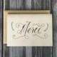 Merci Thank You Cards, French Thank You Cards, Wedding Thank You Cards