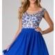 Electric Blue Short Open Back Party Dress - Brand Prom Dresses