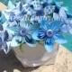 Blue Rhapsody - Origami Paper Flower Bouquet/kusudama, origami bouquet, wedding decorations, baby shower, birthday decor, centerpiece