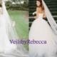 1 tier cathedral tulle veil,long tulle ivory wedding veil, simple tulle cathedral veil, 1 tier plain tulle chapel wedding veil V606