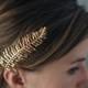 Sword Fern Hair Comb- Botanical Hair Accessory in Polished Brass, Bronze, or Silver
