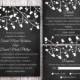 Wedding Invitation Template Download Printable Invitations Editable Chalkboard Wedding Invitation Black & White Heart Invitation Invites DIY - $18.90 USD