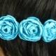 Wedding Flower Hair Clip, Something Blue, Wedding Barrette, Bridal Hair Accessories