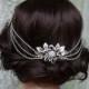 Bridal Headpiece -   Wedding Headpiece - Draped Hair Chain - Vintage Bridal Hair Accessory - Downton Abbey - Vintage Wedding Dress