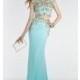 Long Prom Dress with a Sheer Waist by Alyce - Discount Evening Dresses 